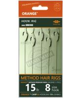 Life Orange Návazce Method Hair Rigs S1 15 lb 5 ks