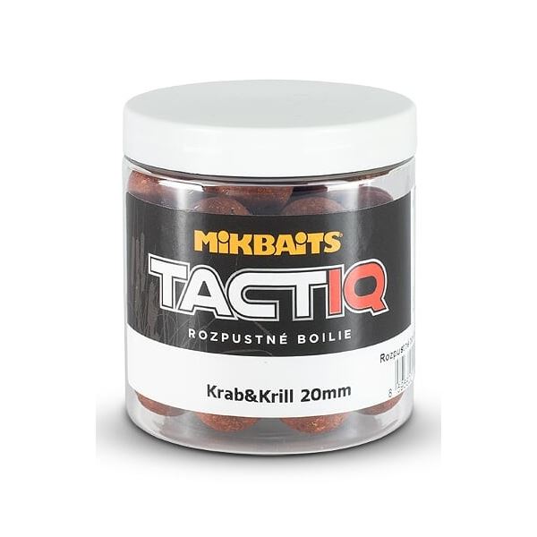 Mikbaits Rozpustné Boilies Tactiq Krab Krill 250 ml