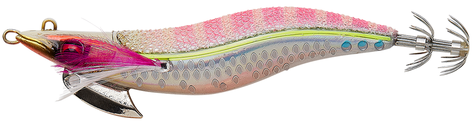 Levně Savage gear squid beat egi slow sink pink - 10 g