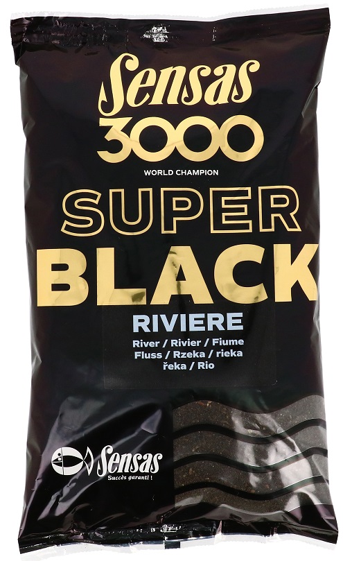 Sensas krmení 3000 super black 1kg-riviere