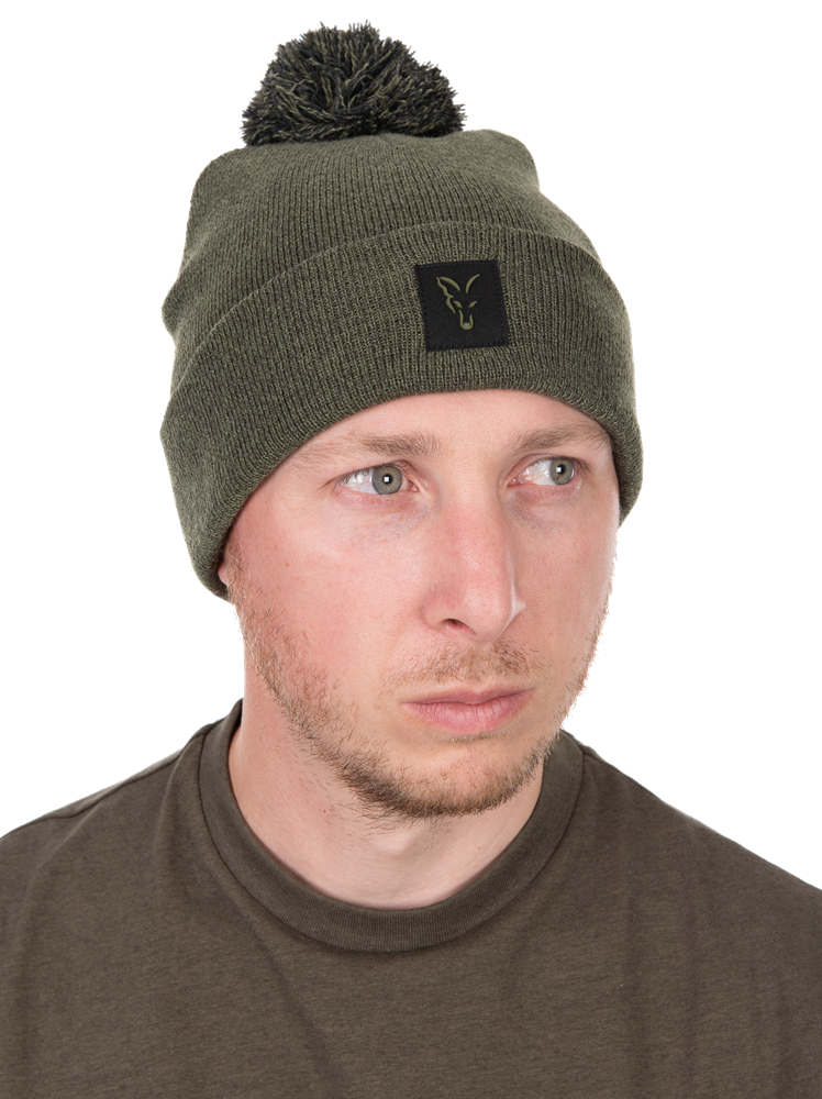Fox čepice collection bobble hat green black