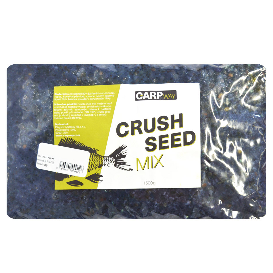 Carpway drcený partikl crush seed mix 1,5 kg-krill