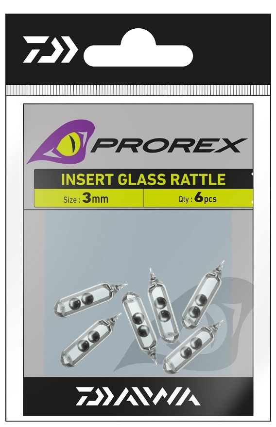 Daiwa prorex rolničky skleněné do gumy-velikost 3 mm 6 ks