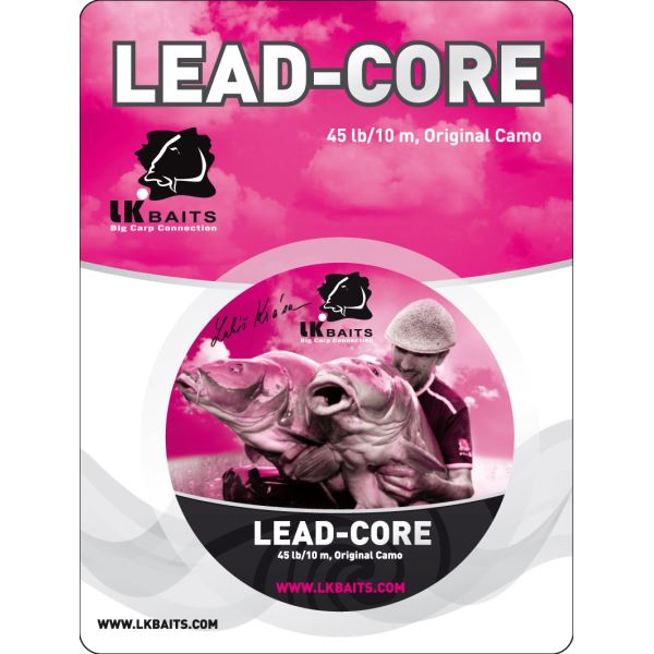 LK Baits Šňůrka s Olověným Jádrem Lead-Core 45lb 10m