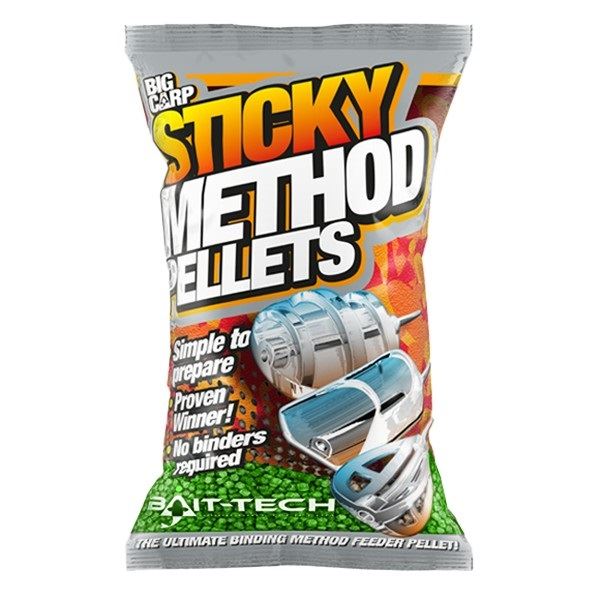 Bait-Tech Pelety Sticky Method Micro Green 700 g