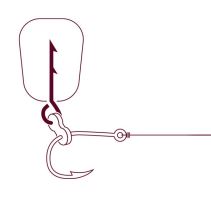 Delphin Nástrahový Osten Stinger Se Silikonovým Kroužkem Černý 12 ks (1)