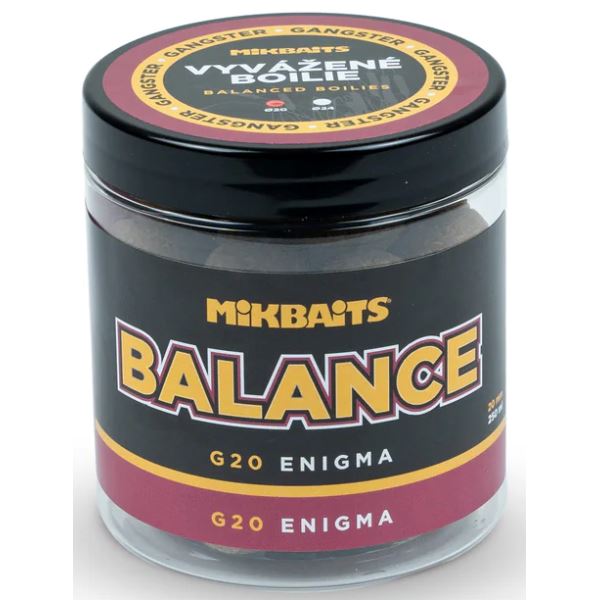 Mikbaits Vyvážené Boilie Gangster Balance G20 Enigma 250 ml