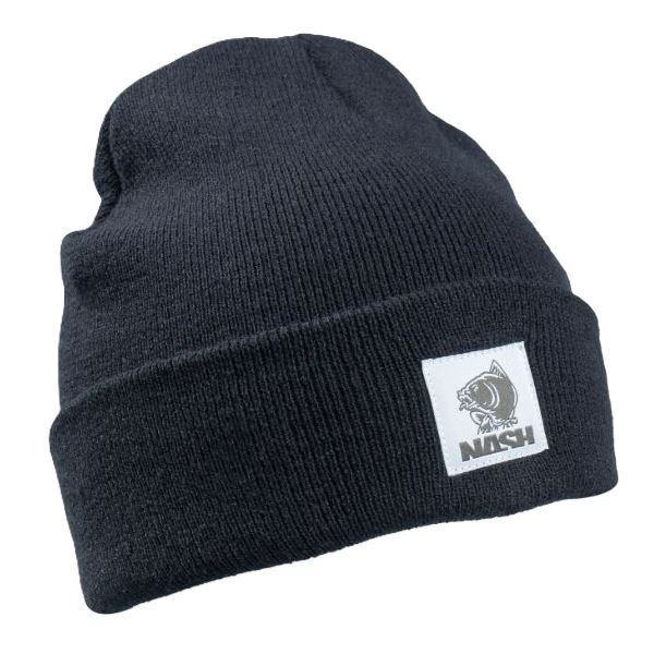 Nash Čepice Make It Happen Badge Beanie Hat Black