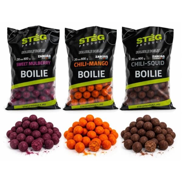 Stég Rozpustné Boilie ZABIJAQ Soluble Boilie 800 g 20 mm