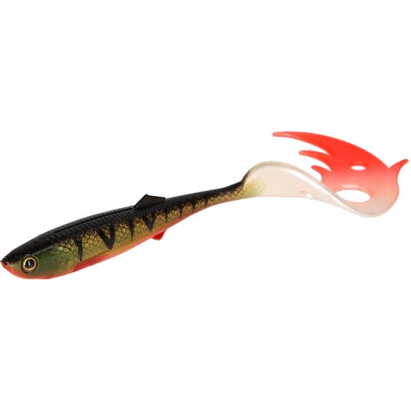 Mikado Gumová Nástraha Sicario Pike Tail Bloody Perch Balení