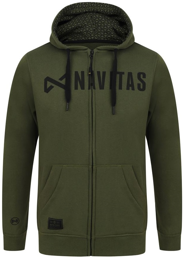 Navitas mikina core zip hoody green - xxxl