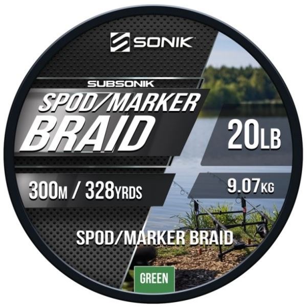 Sonik Šňůra Spod Marker Braid 300 m 0,18 mm 9,07 kg