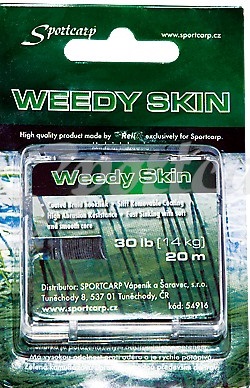 Sportcarp weedy skin svlíkací návazcová šňůra green 20 m-nosnost 20 lb