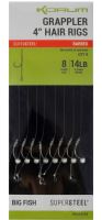 Korum Návazec Grappler 4” Hair Rigs Barbed 10 cm - Velikost Háčku 8 Průměr 0,30 mm Nosnost 14 lb