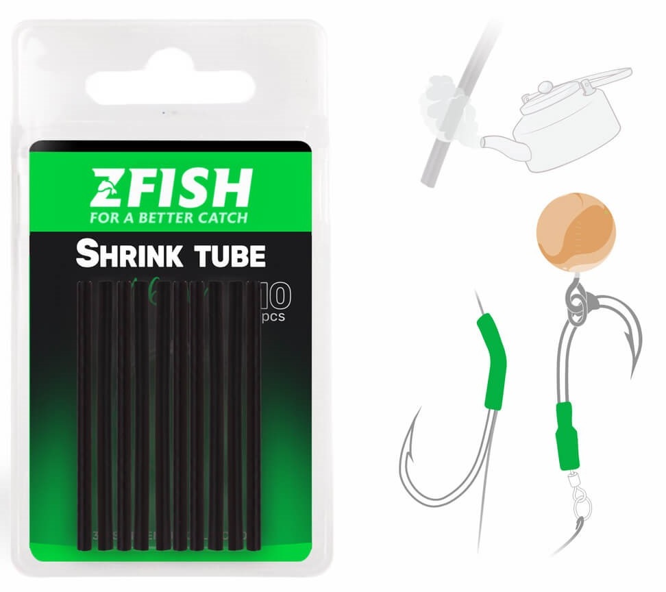 Zfish smršťovací hadička černá 10 ks - 3,0 mm