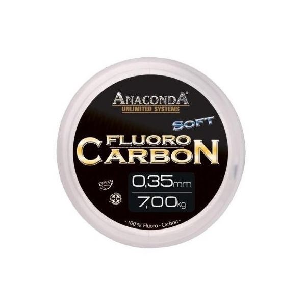 Anaconda Fluoro Carbon Stiff 50 m Čirá Průměr 0,45 mm Nosnost 9,1 kg