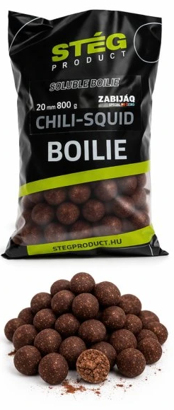 Levně Stég rozpustné boilie zabijaq soluble boilie 800 g 20 mm - chili squid