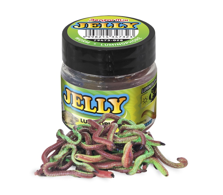 Levně Benzar gumová nástraha jelly baits worm 30 ml