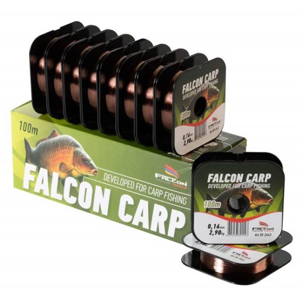 Falcon Vlasec Carp Tmavá Měď 100 m