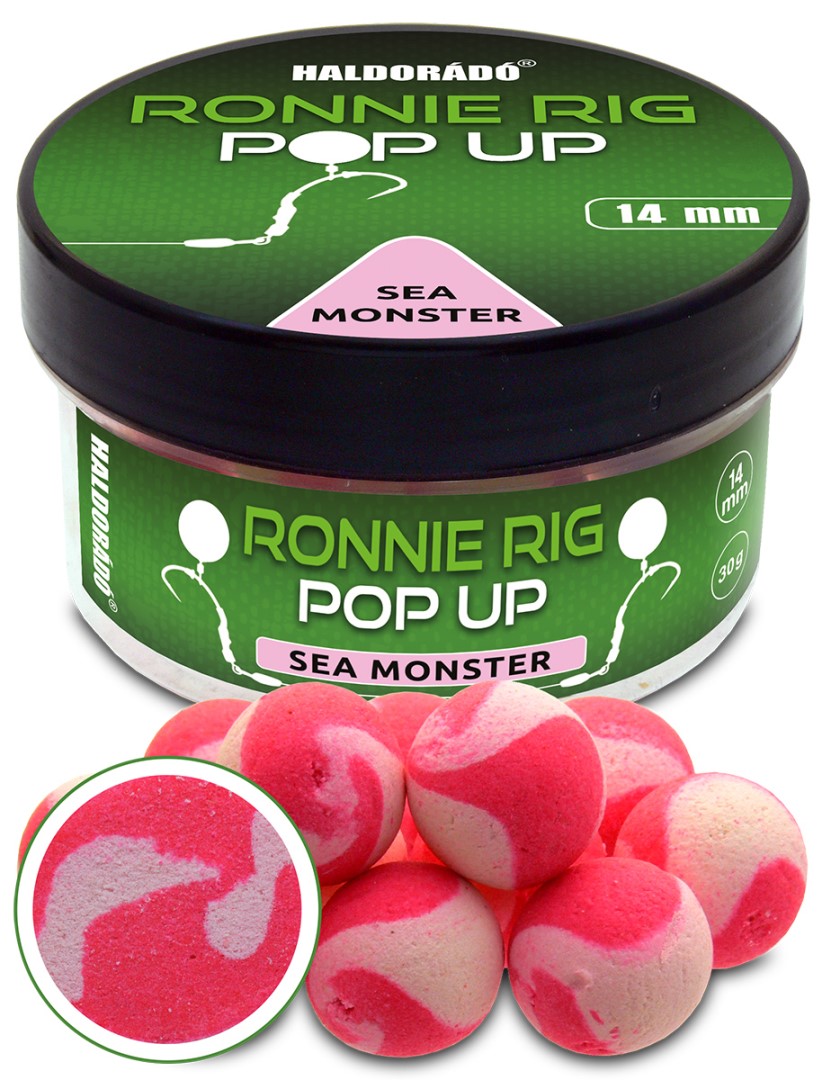 Haldorádó plovoucí boilie pop-up ronnie rig 30 g 14 mm - sea monster