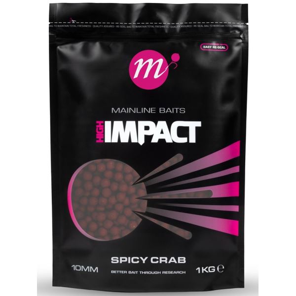 Mainline Boilie Hi Impact Spicy Crab 1 kg
