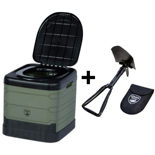 Giants Fishing Skládací Přenosná Toaleta Folding Toilet X-Large + Skládací Lopatka Zdarma