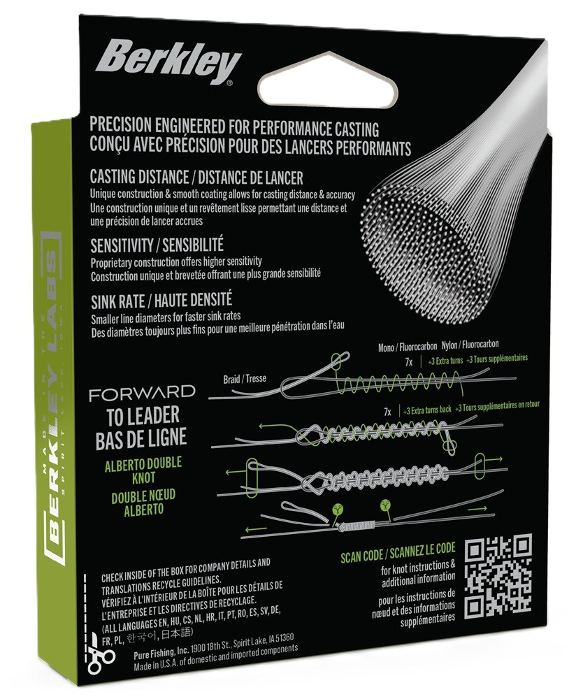 Berkley Splétaná Šňůra Forward Low-Vis Green 1800 m (1)
