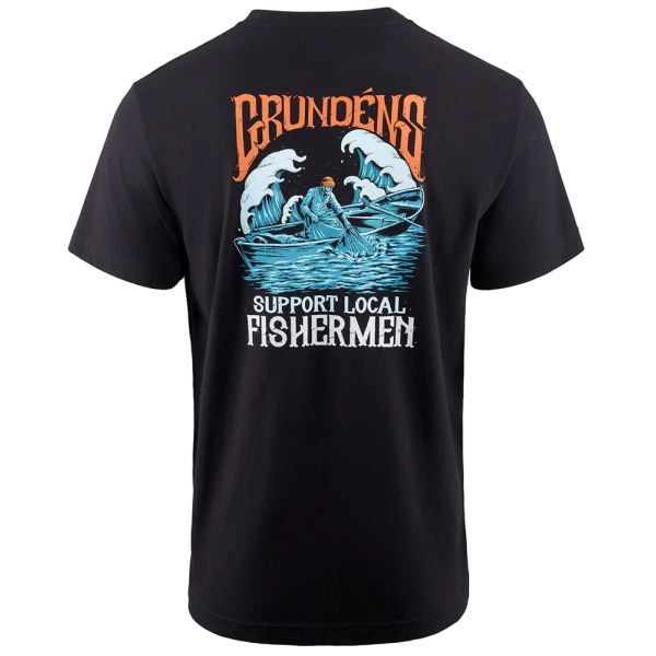 Grundéns Tričko Support Fishermen SS T-Shirt Black