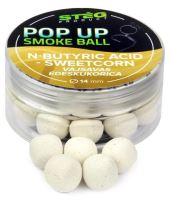 Stég Plovoucí Boilie Pop Up Smoke Ball 25 g 14 mm - N-Butyric Sweet Corn