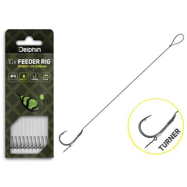 Delphin Návazec Feederový Braided Sting Turner 10 ks