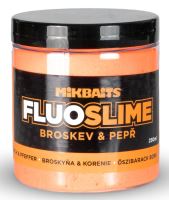 Mikbaits Obalovací Dip Fluo Slime 100 g-Broskev Black pepper
