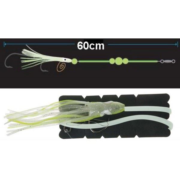 Saenger Aquantic Ball Rig systém pro lov mníků 1,2mm / 60cm, 8/0 + 10/0