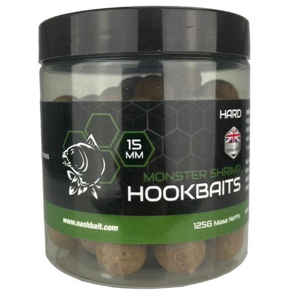 Nash Tvrzené Boilie Hard Hookbaits Monster Shrimp