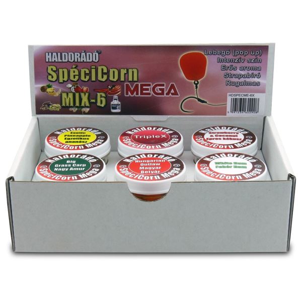 Haldorádó Umělá Kukuřice SpéciCorn Mega 8 ks 15 mm - Mix 6 Příchutí