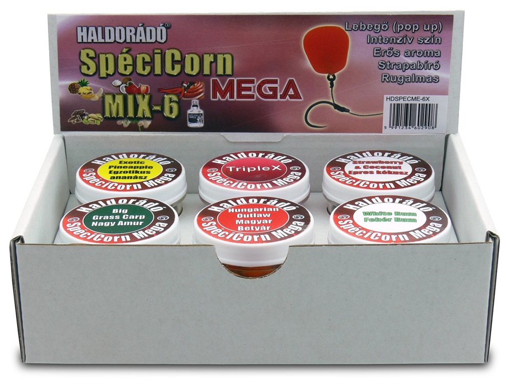 Haldorádó umělá kukuřice spécicorn mega 8 ks 15 mm - mix 6 příchutí