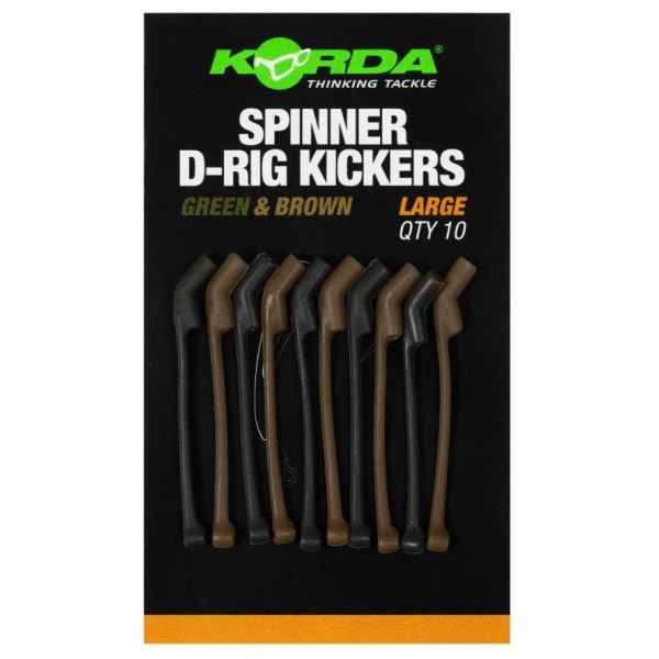 Korda Rovnátka Spinner D-Rig Kickers Green/Brown 10 ks