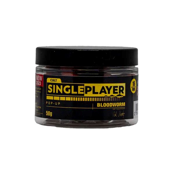 Singleplayer Plovoucí Boilies Pop-Up Boilies Bloodworm 50 g