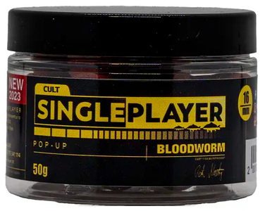 Levně Singleplayer plovoucí boilies pop-up boilies bloodworm 50 g - 12 mm