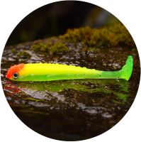 RedBass Gumová Nástraha Ripper Swimmer Slim Fluo Green RH UV