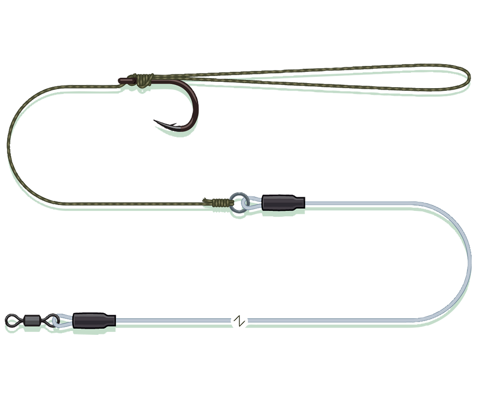 Madcat návazec combi pellet rig sinking - 0,80 mm - 60 cm 2/0