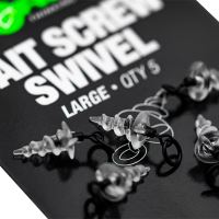 Korda Micro Ring Swivel Bait Šroub Velký 5 ks (2)