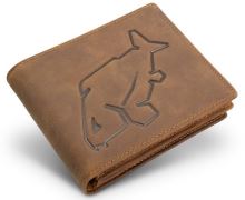 Delphin Kožená Peněženka Carp Outline