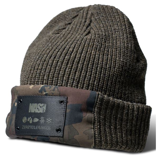 Nash Čepice Zero Tolerance Woolly Hat Camo Panel