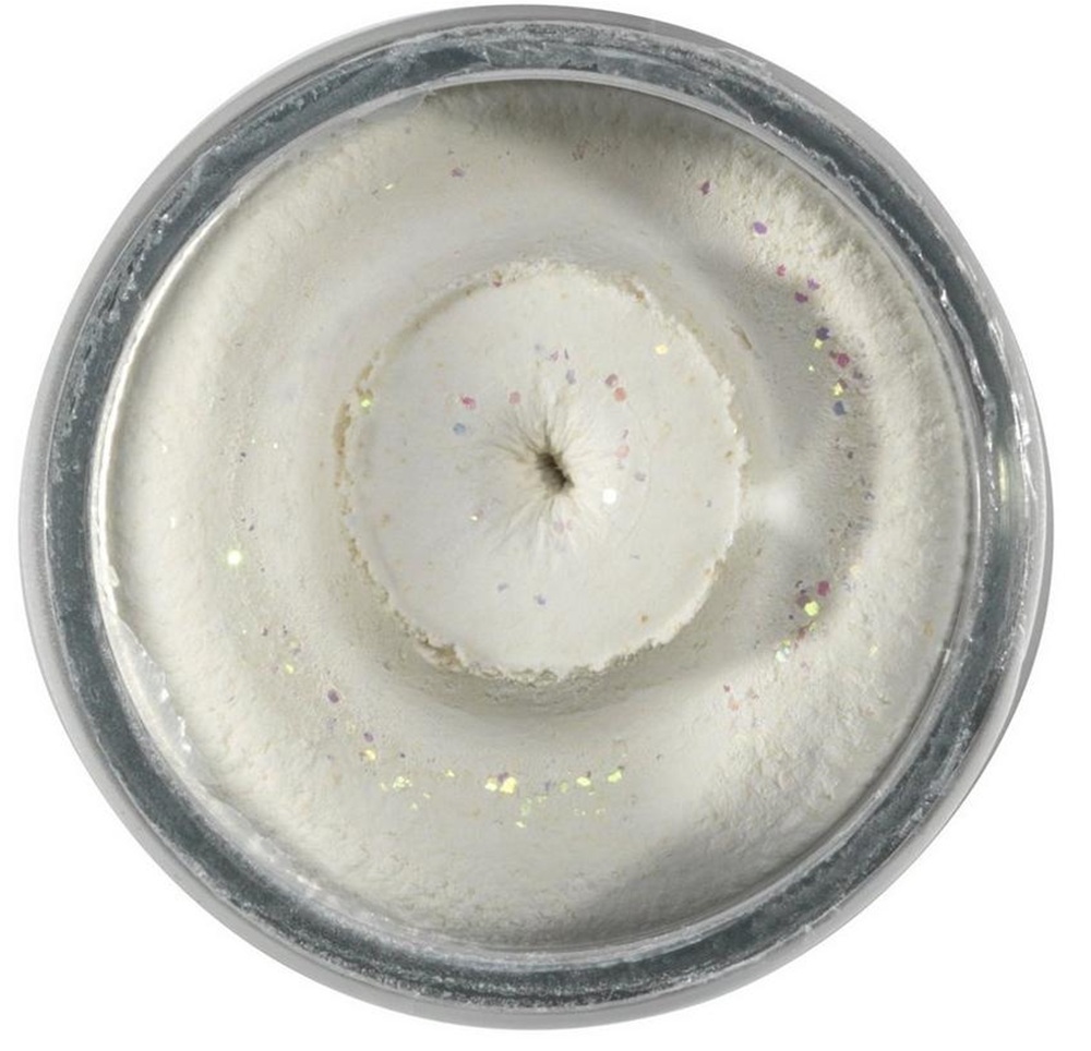 Levně Berkley těsto na pstruhy natural glitter troutbait česnek - třpytivá bílá