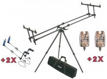 Mivardi stojan na pruty Tripod Premium + 2x hlásič a 2x SWINGARM Mivardi stojan na pruty Tripod Premium + 2x hlásič a 2x SWINGARM