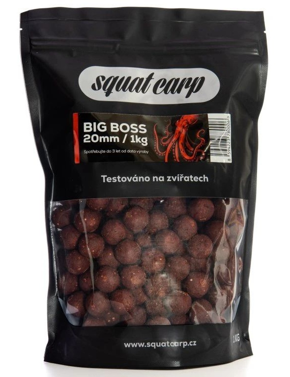 Levně Squat carp boilies big boss - 1 kg 20 mm