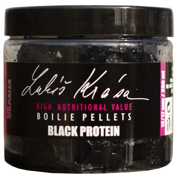 LK Baits Lukáš Krása Boilies Pellet 12-17 mm 200 ml - Black Protein