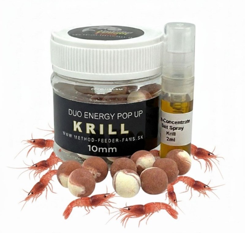 Levně Method feeder fans plovoucí boilies duo energy 12 mm 50 ml - krill