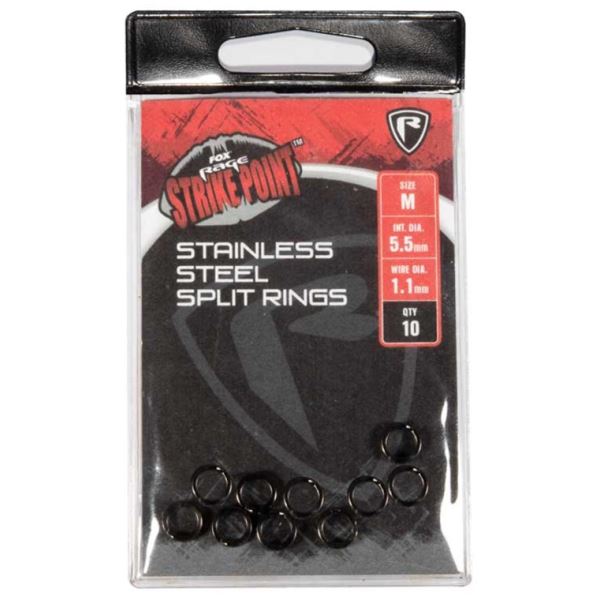 Fox Rage Kroužky Strike Point Stainless Steel Split Ring