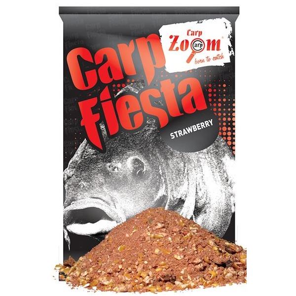 Carp Zoom Krmítková Směs Carp Fiesta Groundbaits XXL Carp Červená Jahoda 1 kg